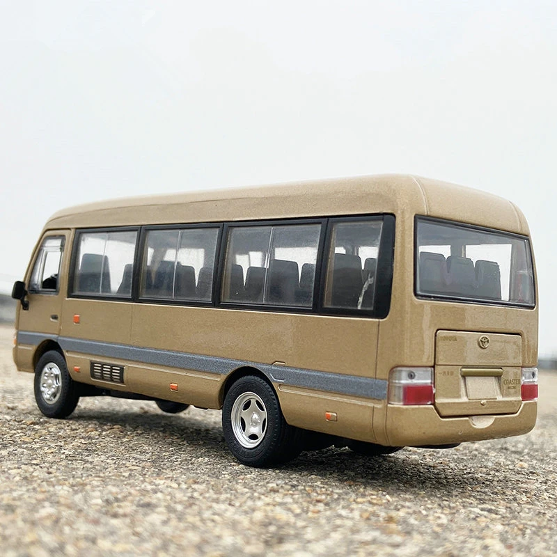 1:32 Toyota Coaster Bus Die Cast Modellauto Auto Spielzeug Sammlung Geschenk 