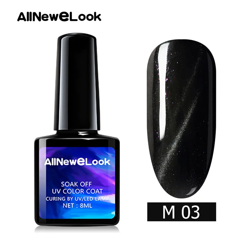 Allnewelook Cateye 3D УФ Гель-лак 8 мл неоновый Гель-лак для ногтей 48 цветов лак эффект замачивания УФ Гель-лак для ногтей - Цвет: 3
