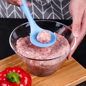 

Non-Stick Creative Meatball Maker Spoon Meat Baller With Elliptical Leakage Hole Meat Ball Mold Kitchen Gadget Cooking Tools