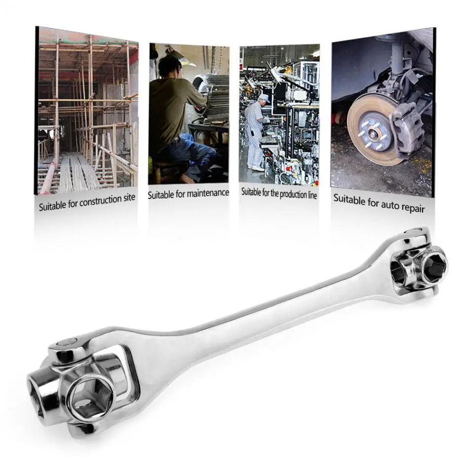 Socket Wrench Spanner Key 12/13/14/15/16/17/18/19 8 In 1 Household