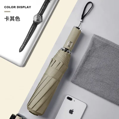 Najtaniej Wiatroszczelny Parasol automatyczny trzystopniowe ochrona uv słoneczny parasolka na deszcz stop aluminium deszcz Auto Parasol dla kobiet Man 2020 nowy