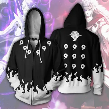 

NARUTO Akatsuki Uzumaki Naruto Cosplay Costumes NARUTO Hoodies 3D printed zip-up hoodies for men and women sport Sweatshirts