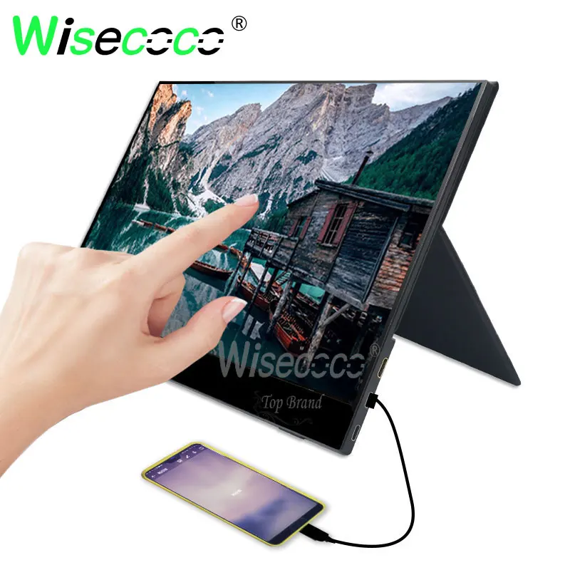 15,6 дюймов 1080p монитор ультра тонкий ips ЖК-дисплей с mini HDMI type C для компьютера ноутбука PS4