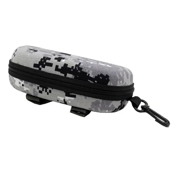 

Camouflage Tactical Sun Goggle Glasses Case EVA Portable Sunglasses Storage Box Protector Outdoor EDC Accessory Bag With Hook