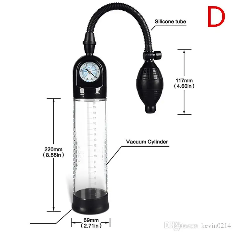 New 7 Models Male Vacuum Penis Pump Phallus Enlargement Extensions Device Penis Extender Sex Products Pumps & Enlargers for Men B2-4-2