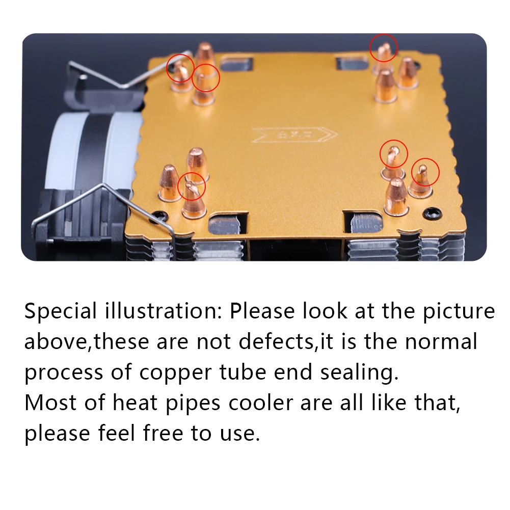 Heatpipes 6 4PIN RGB PWM Silencioso CPU
