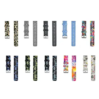 

Adjustable Soft Silicone Watchband Colorful Painted Wrist Strap Replacement for Xiaomi Smartwatch Bracelet 20MM Accessories