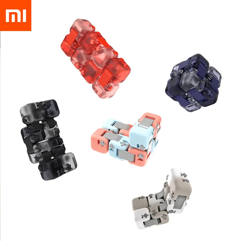 Xiaomi Mijia Mitu Spinner красочные строительные блоки палец снижение волнения Игрушка Головоломка Куб-трансформер палец Спиннер игрушка