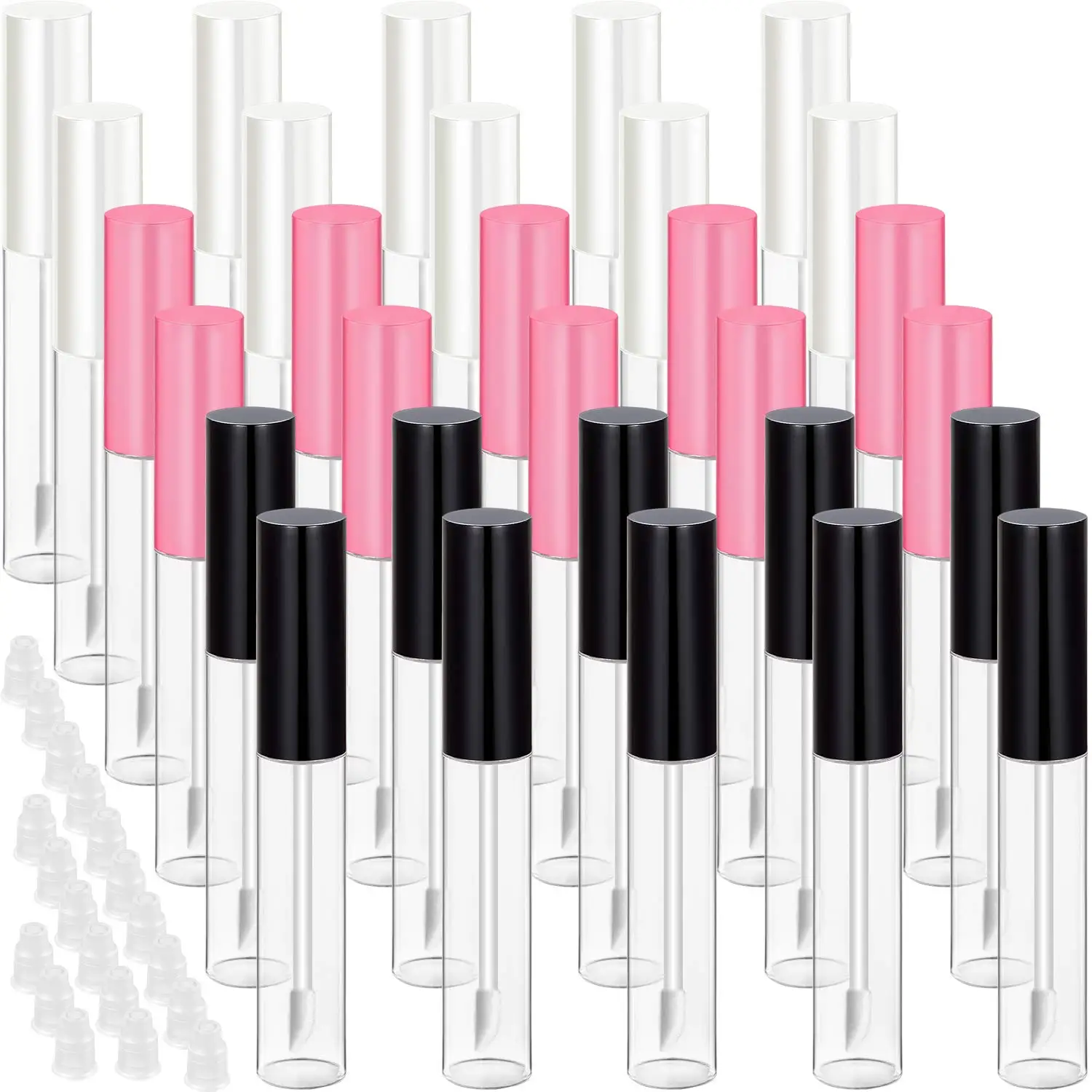 Garrafa de Plástico Garrafa de Batom Labial Gloss Tubo Vazio Recarregável Bálsamo Claro Container Reutilizável 20 Pçs 10 ml 1 20 pçs 10 ml labial gloss tubo