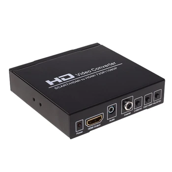 

SCART HDMI to HDMI Converter Full HD Digital High Definition Video Converter Adapter for TV o Converter EU Plug