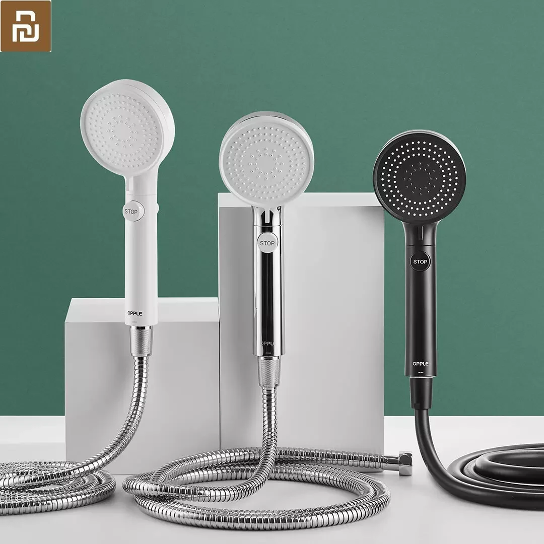  Ручной душ Xiaomi Mijia OPPLE Booster, суперзаряженный водяной режим третьего поколения, кнопка остановки с одним кликом 