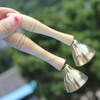 

2Pcs Easy to hold in Hand Trumpet Bell Percussion Kids Early Learning Aid Musical Instrument entertainment musical toy
