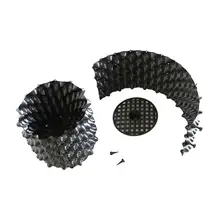 Vaso para controle de raiz da planta, pote de propagação de raiz para jardim com 4 tamanhos, recipiente para crescimento rápido de árvore de bonsai