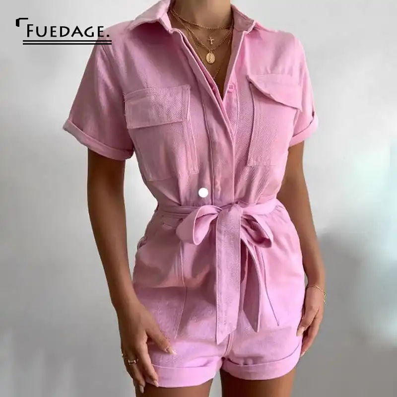 Pink short jumpsuit Outlet