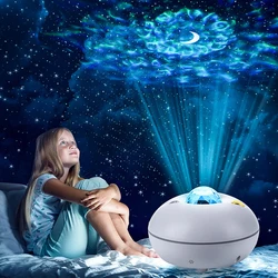 Projecteur de musique à LED, lumière à motif d'eau, ciel étoilé, lumière d'ambiance, nouvelle collection 
