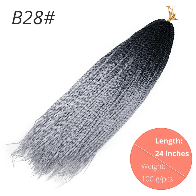 P2/613 AISIBEAUTY, вязанные косички, волосы, 24 дюйма, Омбре, канальские волосы, синтетические, Сенегальские, крученые волосы для наращивания, для отдыха, косплей - Цвет: P2/613