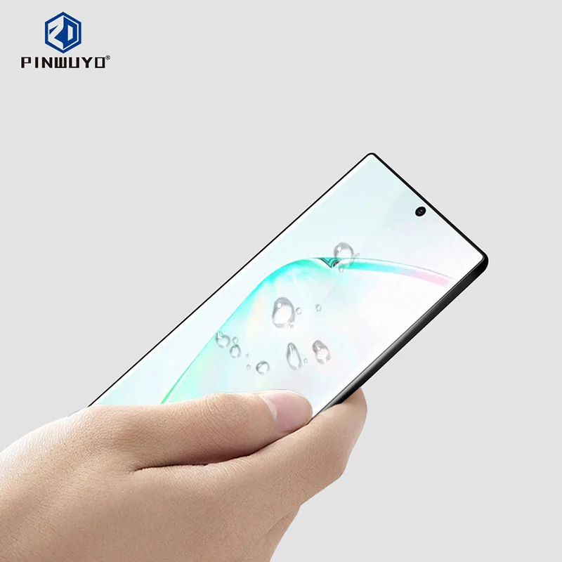 Для samsung Note 10 PINWUYO 3D изогнутая Защитная пленка для экрана из закаленного стекла для samsung Galaxy Note 10 Plus