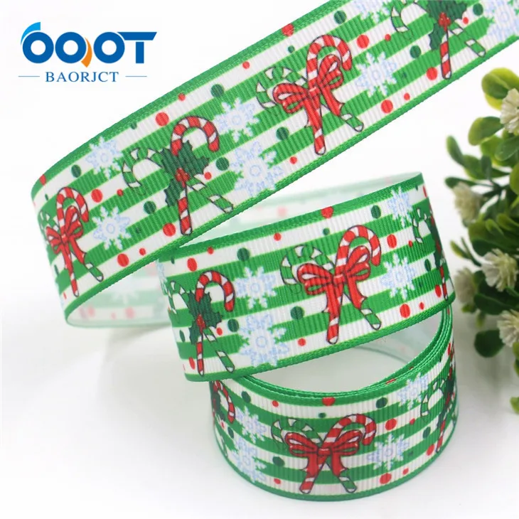 8 1971315,1 ''25 мм Рождество праздник для упаковки подарков напечатанный grosgrain ленты, 10yrds DIY головной убор ручной работы аксессуары - Цвет: 8