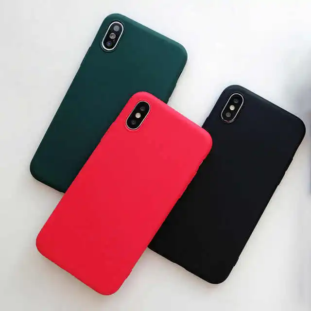 Чехол ярких цветов для iPhone XR XS X Xs Max Love Heart матовый чехол телефона 6 6S 7 8 Plus мягкие
