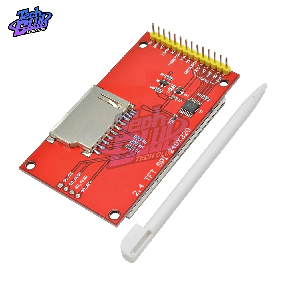 2,4 дюймов SPI TFT lcd Сенсорная панель модуль последовательного порта 240x320 2," SPI серийный Белый светодиодный дисплей