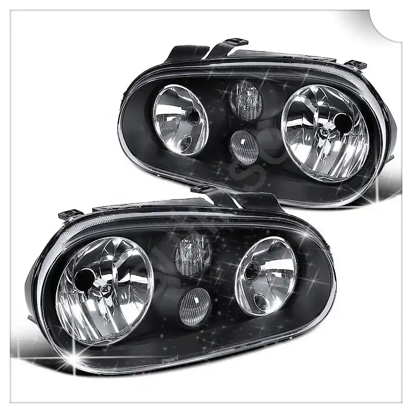 MK4 Style Clear Glass Head Light For VW Golf MK3light formk3 golf