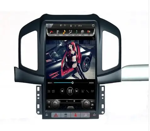 Flash Deal 13.6" tesla style vertical screen android 8.1 Car GPS radio Navigation for Chevrolet Capitval  2008-2017 3