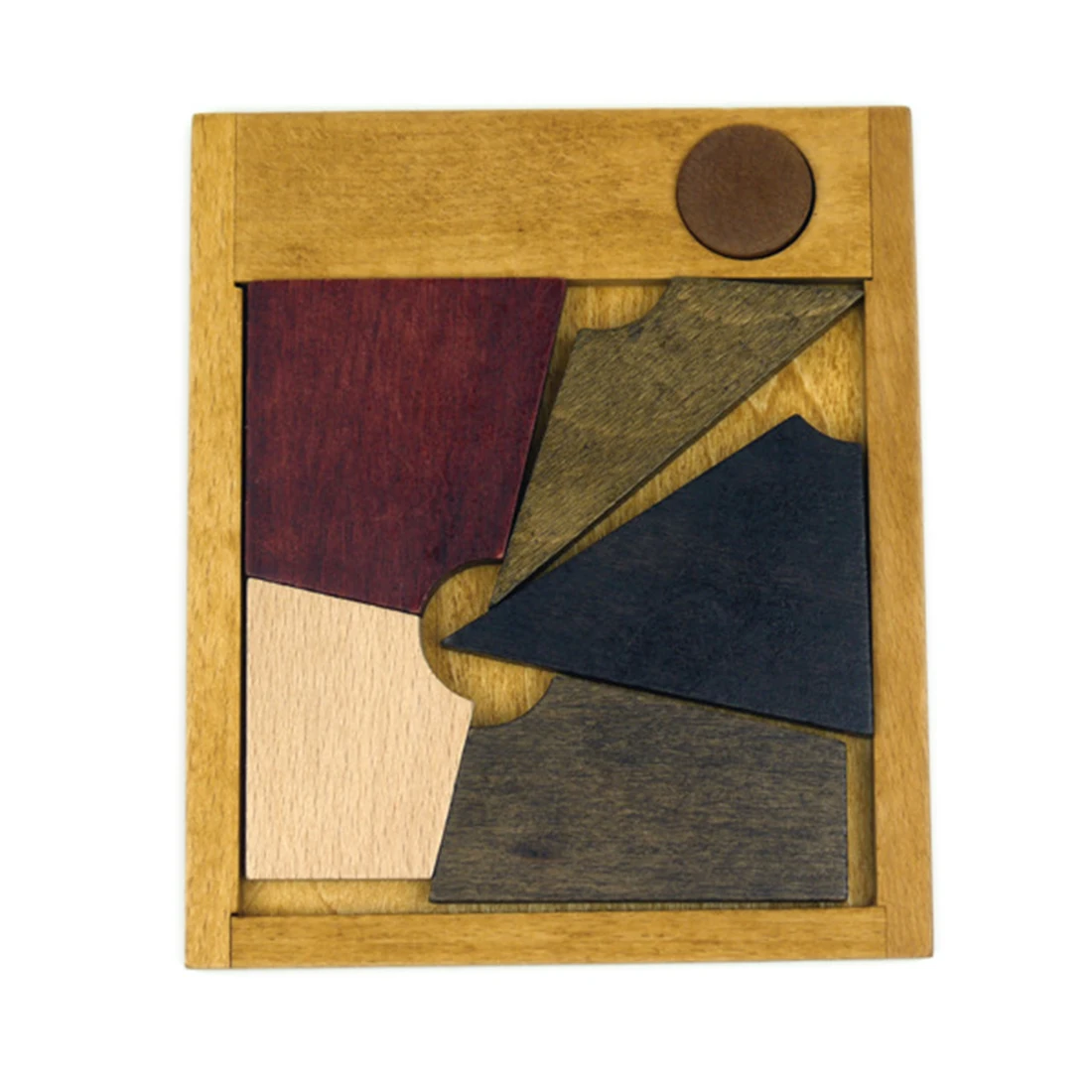 Три типа Tangram 6-Piece игра деревянная головоломка магический мозговой тизер Развивающая игра для взрослых играя Braining тренировочные комплекты