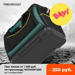 Bolsa de herramientas de electricista, caja de organizadores de almacenamiento portátil para reparación de Hardware de carpintería, llave de trabajo, kit de herramientas grande