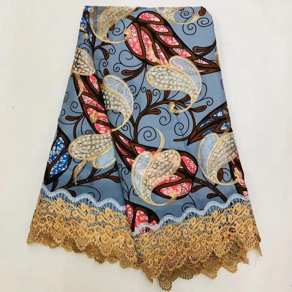 Высококачественная кружевная ткань восковая кружевная ткань Африканская кружевная ткань Новое восковое кружево для женщин Свадебное платье lisa01