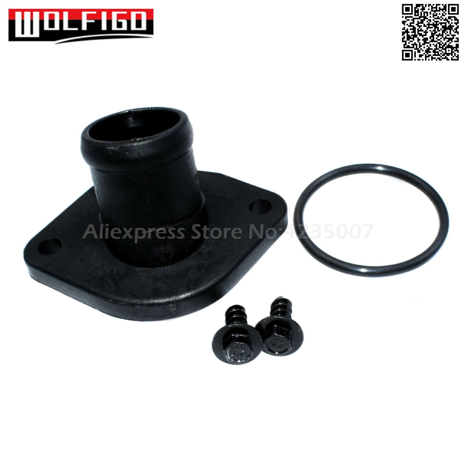 WOLFIGO 87Deg термостат и Охлаждающая вода фланец для VW Bora Golf сиденье для Polo 032121121J, 032121121B, 032 121 121 J, 032 121 121 B