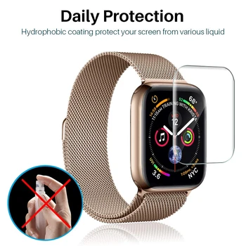 

10PCS Full Coverage Soft TPU Screen Protector For Apple Watch Series 4 5 40mm 44mm HD Smartwatch LCD Film Series 1 2 3 38mm 42mm