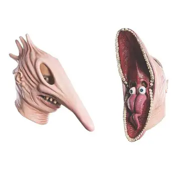 

Funny Halloween Costume Bird Mask Latex Punk Cosplay Masks Beak Adult Beetlejuice Adam Mask Halloween Event Cosplay Props