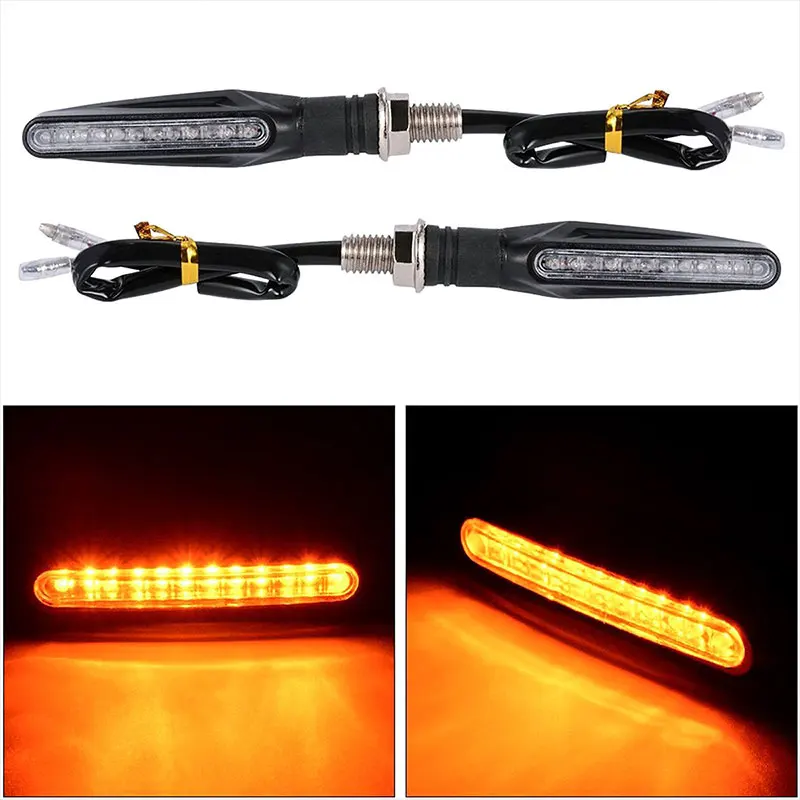 

LED Motorcycle Replacement Signal Lamp Super Bright Motorbike Turn Signal Light Universal Refit Indicator Light Bulb