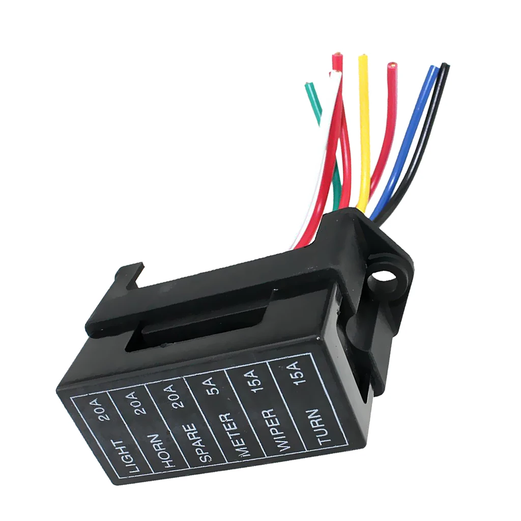 6 Via 32V Medium Size Block Fuse Box Support ATC ATO For Automobilo Boat