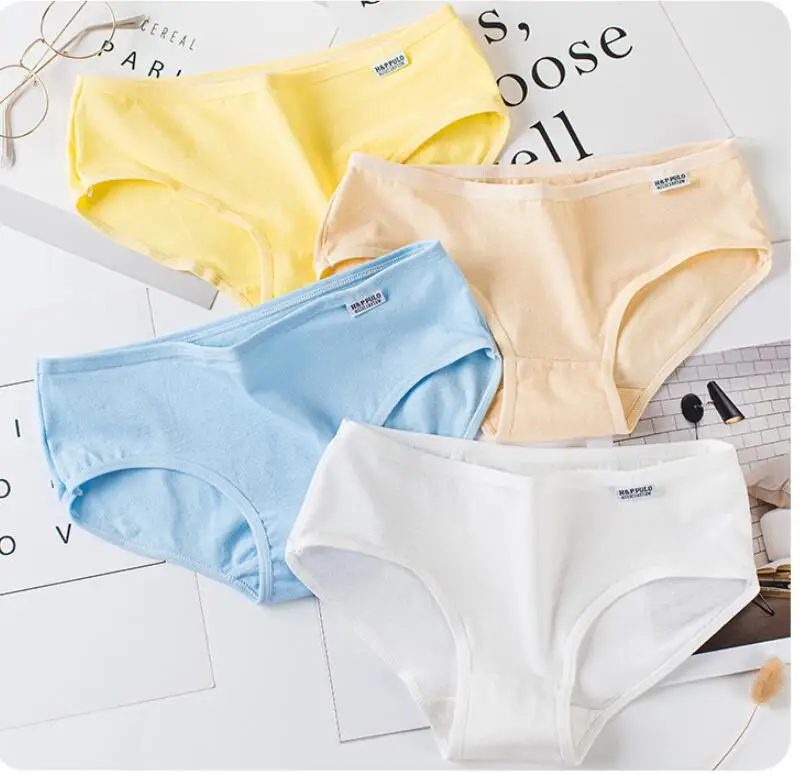 solid color mixed Calcinha Infantil/Новинка; брюки для девочек-подростков; бесшовное нижнее белье для девочек; трусы для девочек, предотвращающие протекание; Размеры M, L, Xl; 3 размера - Цвет: solid color mixed