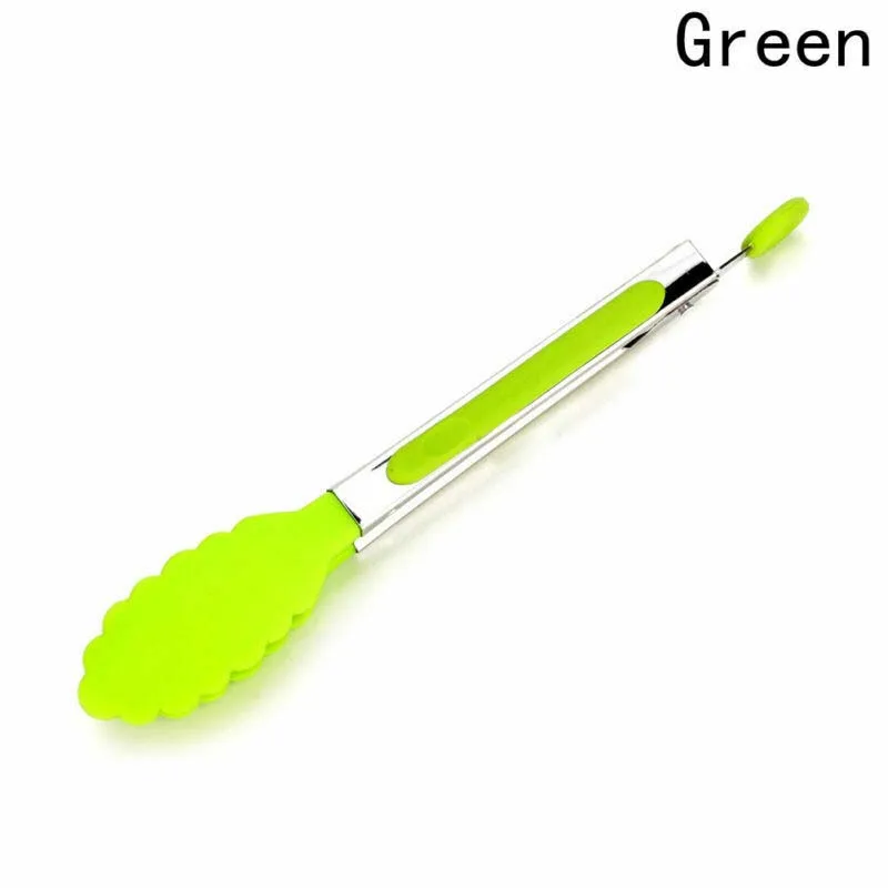 Healthy Cooking Salad Serving Tongs Stainless Steel Handle Utensil Eco Friendly Food Clip Stainless Steel Home Kitchen Utensil