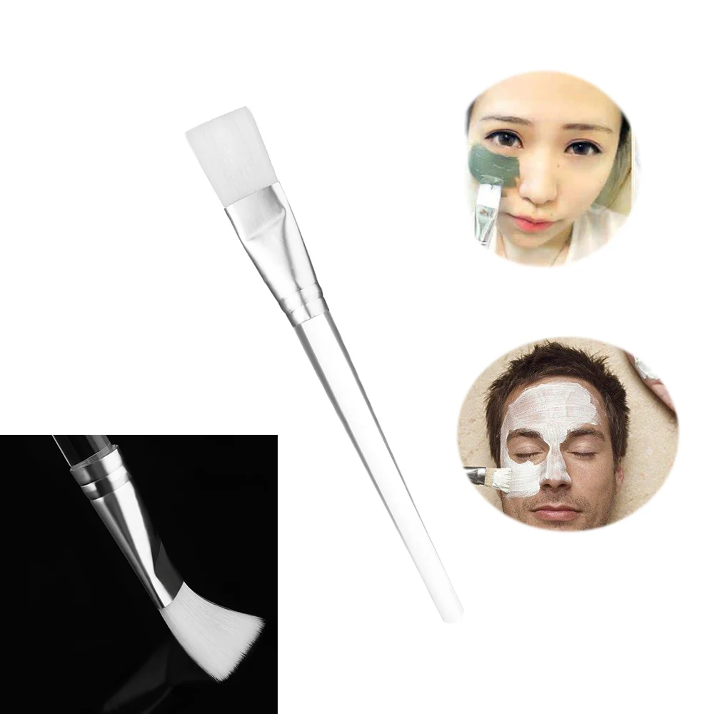 

1PC Plastic Soft Fiber Transparent Crystal Handle Mask Brush Women Cosmetic Brushes Facial Skin Care Makeup Accessory Tools
