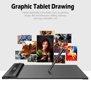 

VEIKK S640 6 x 4 inch 5080Lpi Graphic Tablet Drawing Pad with Digital Pen