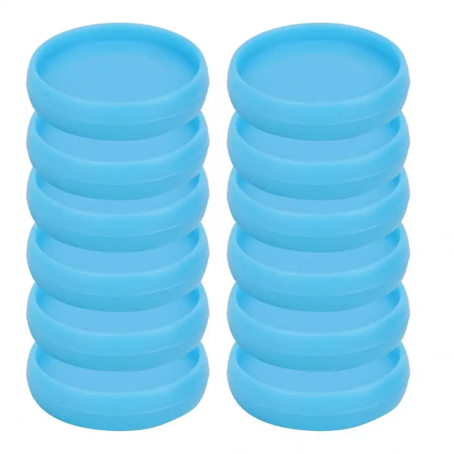 10mm Blue 12 шт., сделай сам, Грибное отверстие, кольцо для переплета, вкладыш, блокнот, переплет, офисные школьные принадлежности, 10 мм/15 мм/20 мм/25 мм, переплет, кольцо - Цвет: 10mm Blue
