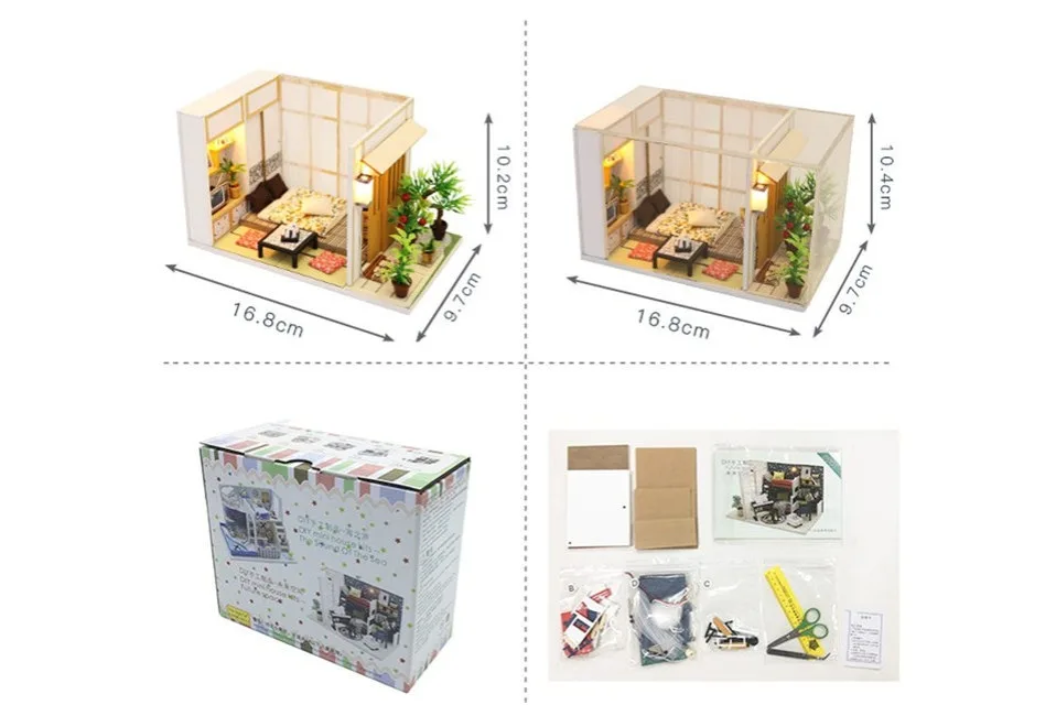 Quite Times DIY Miniature Room Kit 4 Hb74b72e0d9ce4eb2bc0499d9605f0f98g - Dollhouse Australia