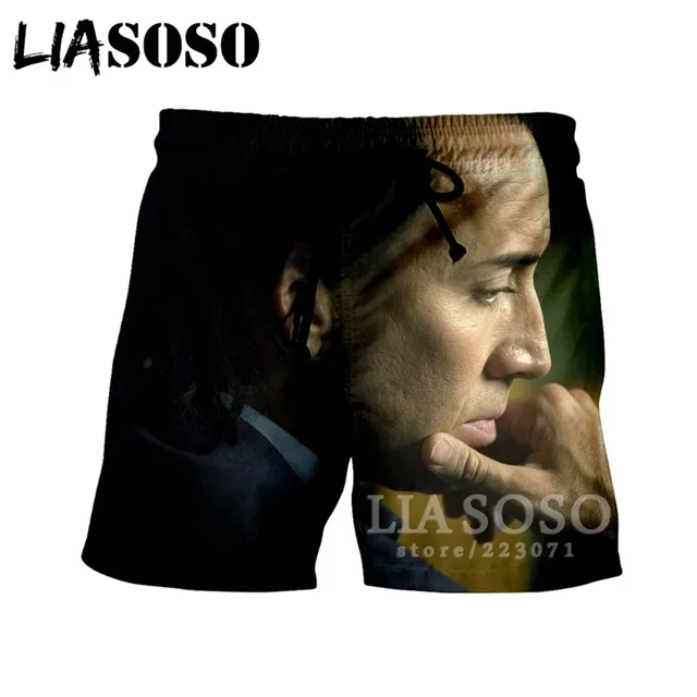 LIASOSO, высококачественные модные шорты, 3D принт, звезда, Николя, клетка, шорты для пляжа, фитнеса, свободные, спортивные, бодибилдинг, плавки, 27