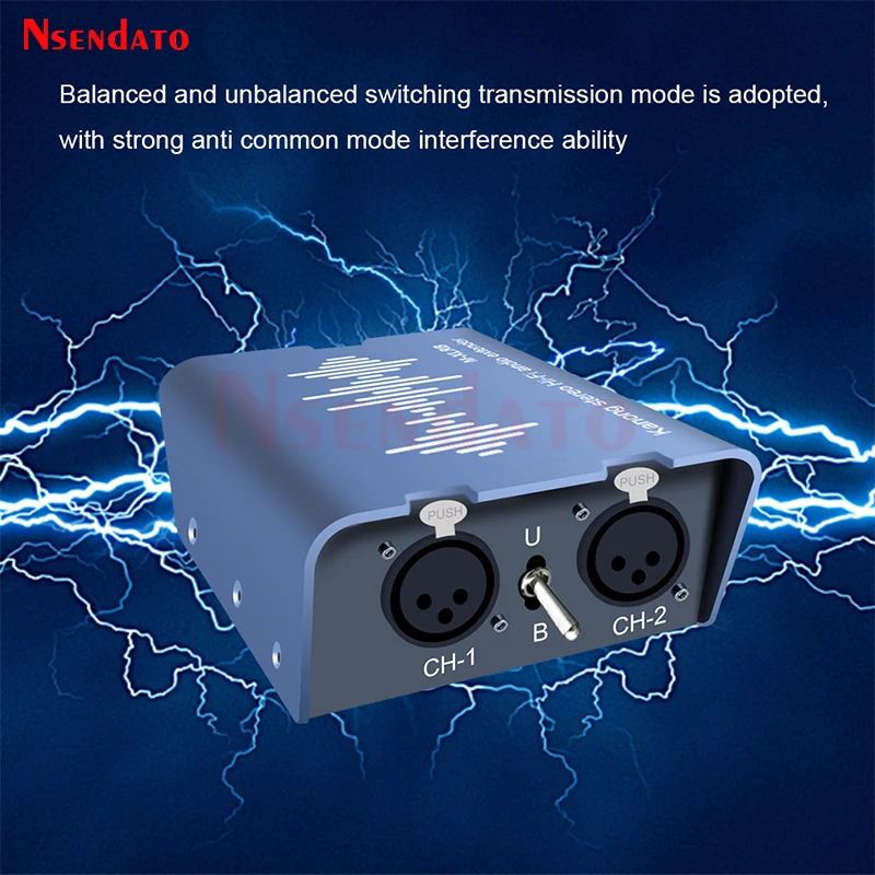 XLR MIC Stereo Hi-Fi audio Transmission Extender 1KM RJ45 To XLR Audio Transmitter and Receiver kits Connectors for Home theater