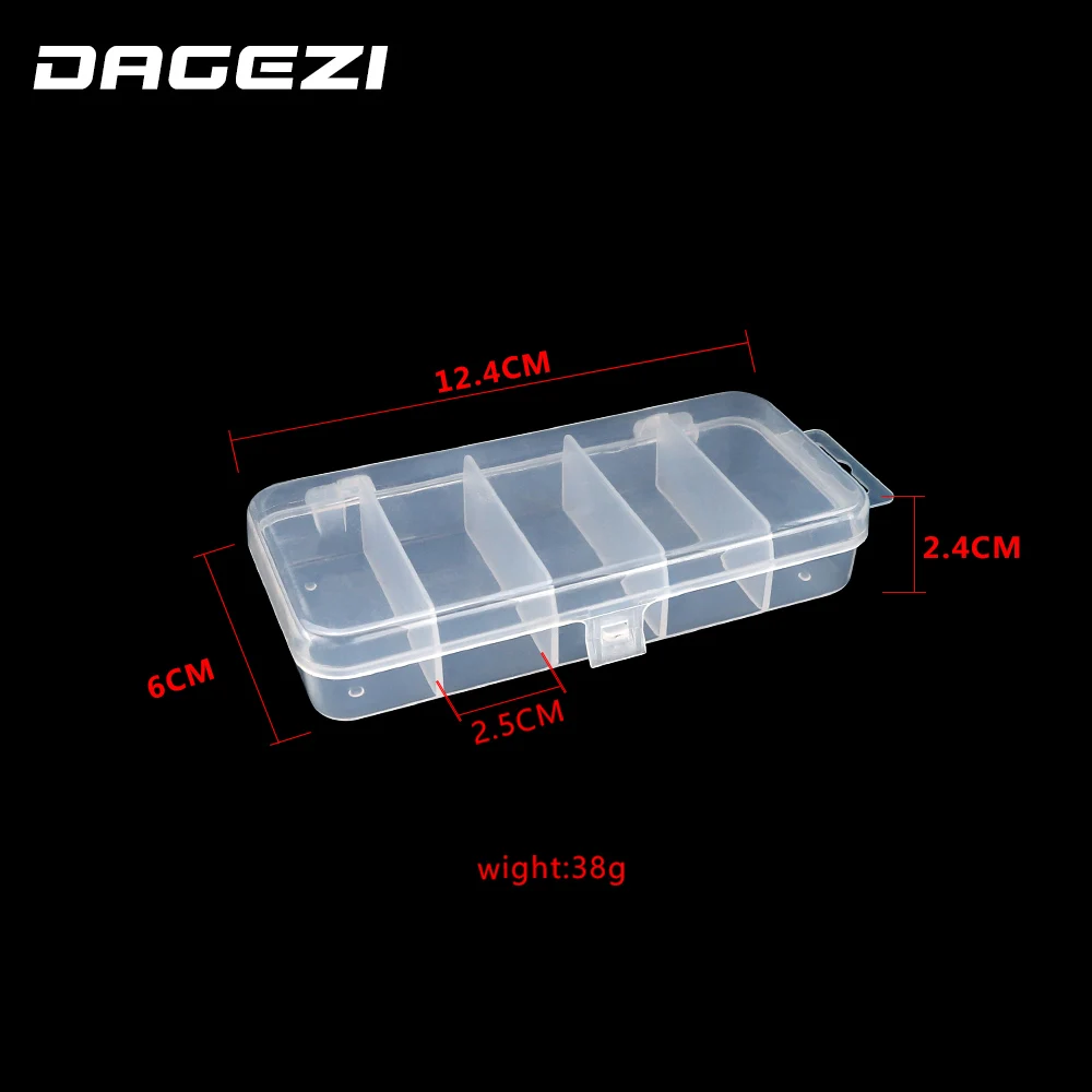Коробка для рыбалки DAGEZI из ПВХ 17 6*8 9 см коробка приманки чехол хранения 5