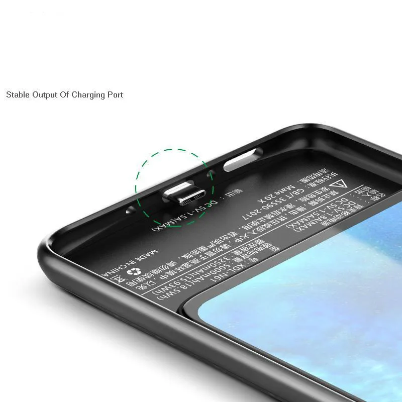 SeenDa 6000 мАч зарядное устройство чехол для Huawei Mate 20X полная защита ударопрочный