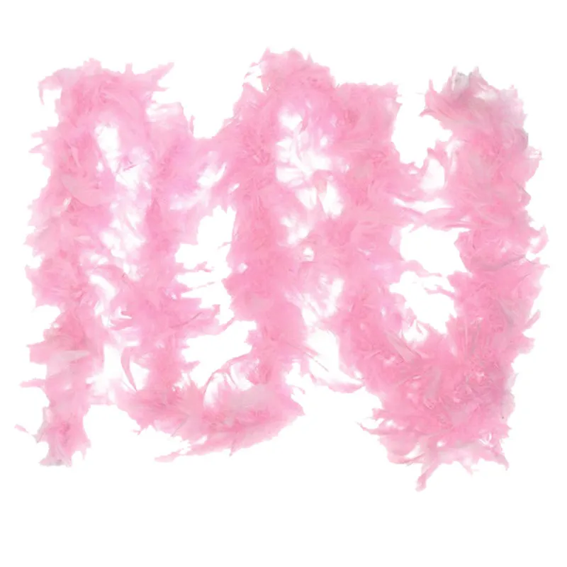 Новые Популярные Элегантные платья боа из перьев Burlesque Showgirl девичник фестиваль декоративный шарф шейный платок украшение для одежды - Цвет: Pink