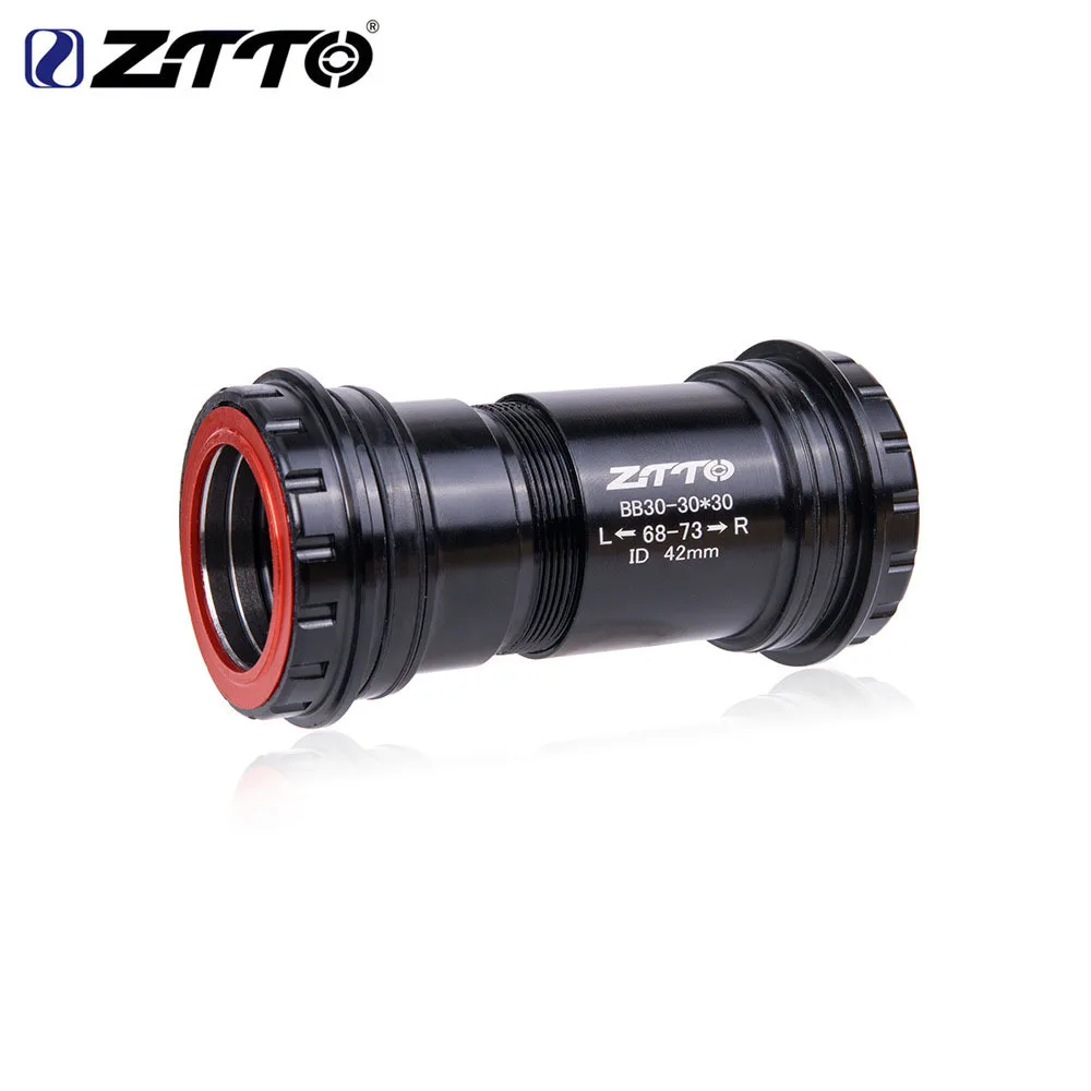 BB30 black ZTTO BB30 30-резьба пресс-fit Нижний кронштейн для BB30(42x68/73 мм) рама для BB386 коленчатого набора 4 внешних Подшипников кронштейн - Цвет: BB30 black