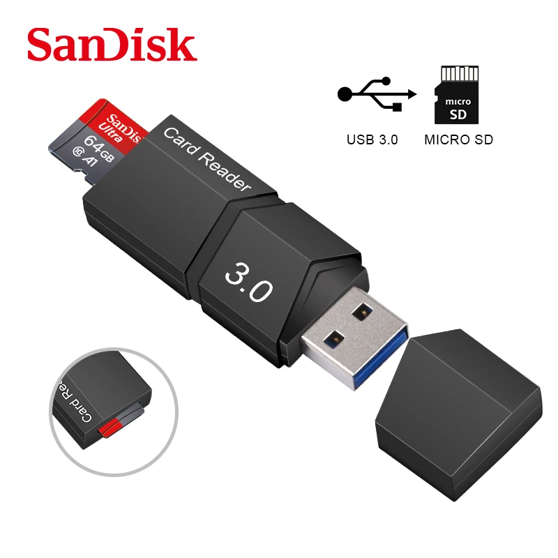 קורא כרטיסי Micro SD USB 3.0 קורא כרטיסים 2.0 עבור מתאם USB Micro SD כונן זיכרון חכם קורא כרטיסי SD