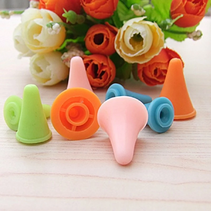 

10x Candy Color Plastic Small Large Size Point Protectors Stoppers Crochet Craft Caps Sewing Tool for Rubber Knitting Needle