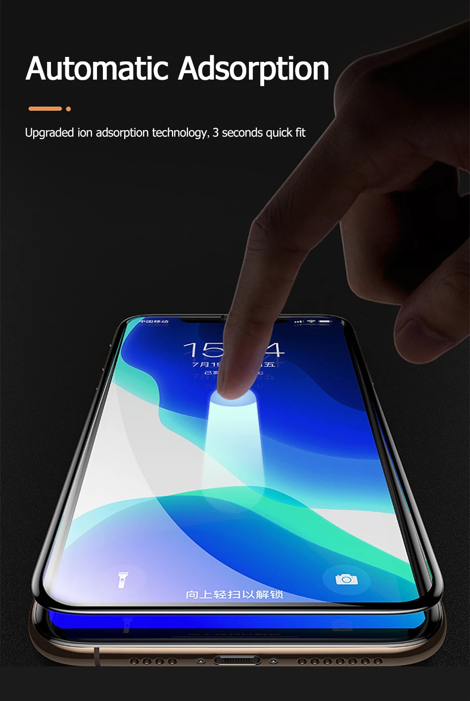 Benks 2PC VPRO Tempered Glass AGC For iphone 11 Pro X XS Max XR Screen Protector 3D Full Screen Curve Edge Protective Front Film (10)