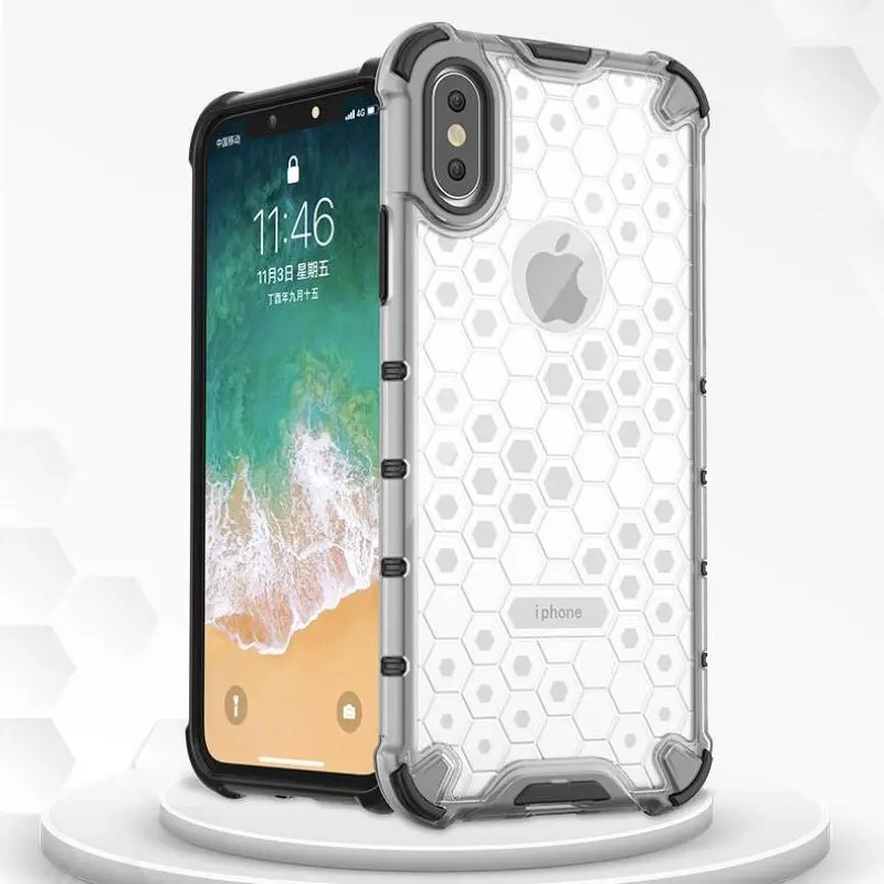 Противоударный чехол с подушкой безопасности для iPhone 11 прозрачный жесткий
